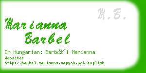 marianna barbel business card